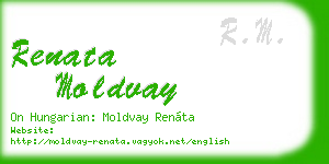 renata moldvay business card